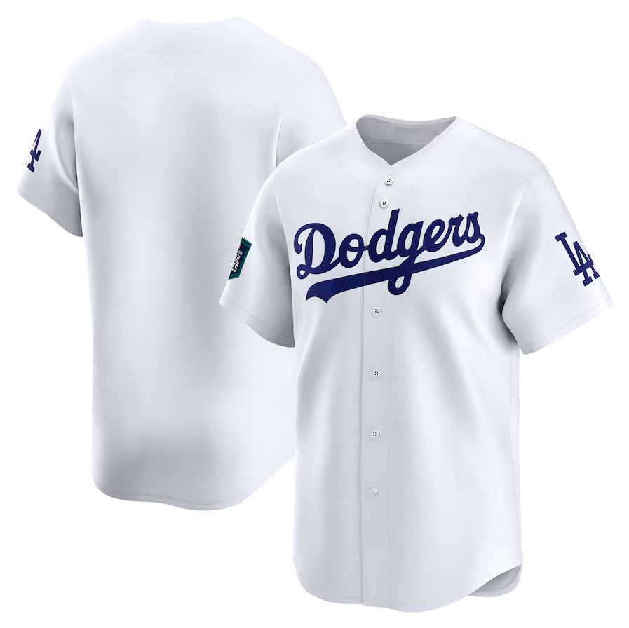 Los Angeles Dodgers 2024 World Tour Seoul Series Home Limited Jersey White Stit