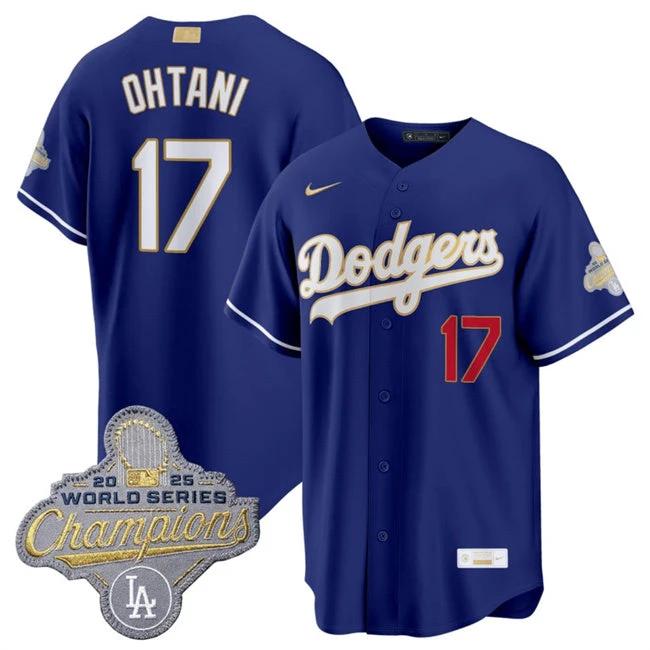 Los Angeles Dodgers #17 Shohei Ohtani Royal 2026 Gold Stadium Stitched Jersey