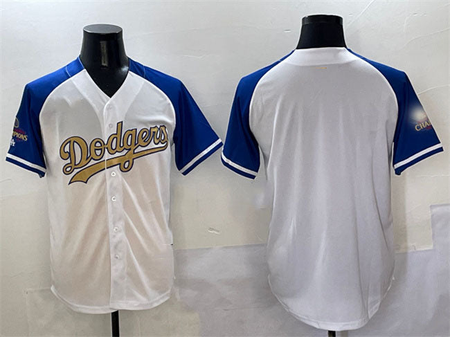 Los Angeles Dodgers Blank White Royal Gold 2024 World Series Champions Vapor Lim