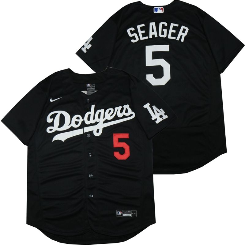 Los Angeles Dodgers Corey Seager 5 2020 Mlb Black Jersey