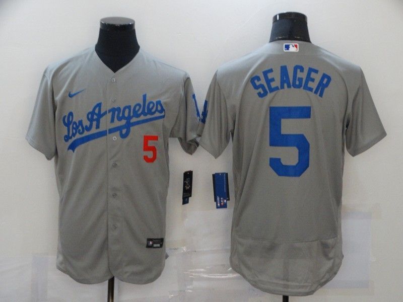 Los Angeles Dodgers Corey Seager 5 2020 Mlb Grey Jersey