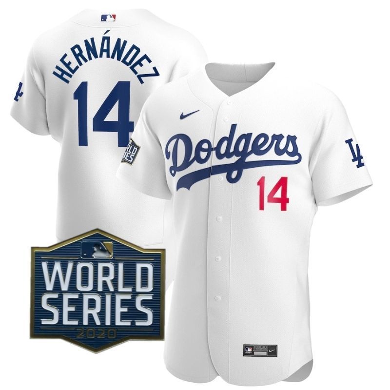 Los Angeles Dodgers Enrique Hernandez 14 2020 Mlb White Jersey