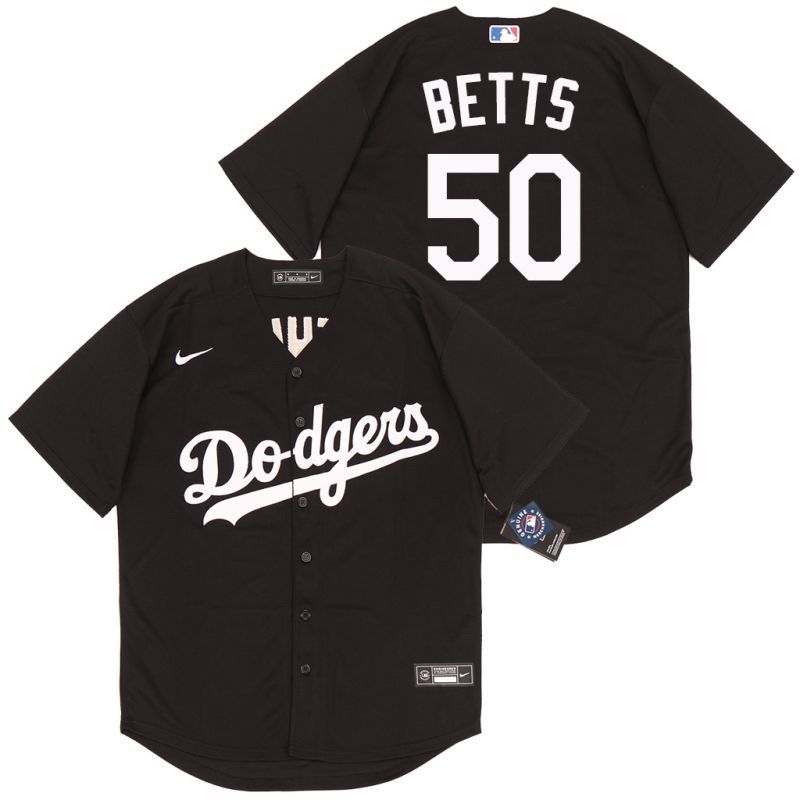 Los Angeles Dodgers Mookie Betts 50 2020 Mlb Black Jersey
