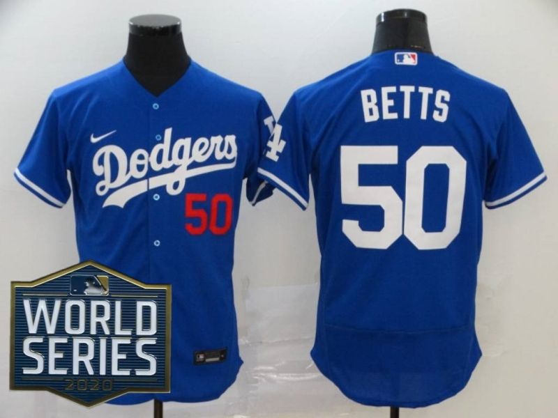 Los Angeles Dodgers Mookie Betts 50 2020 Mlb Blue Jersey