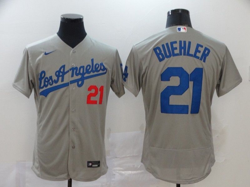Los Angeles Dodgers Walker Buehler 21 2020 Mlb Grey Jersey