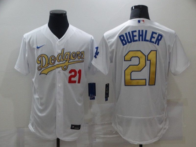 Los Angeles Dodgers Walker Buehler 21 2020 Mlb White Jersey