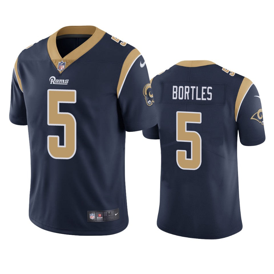 Los Angeles Rams 5 Blake Bortles Navy Vapor Untouchable Limited Jersey Mens