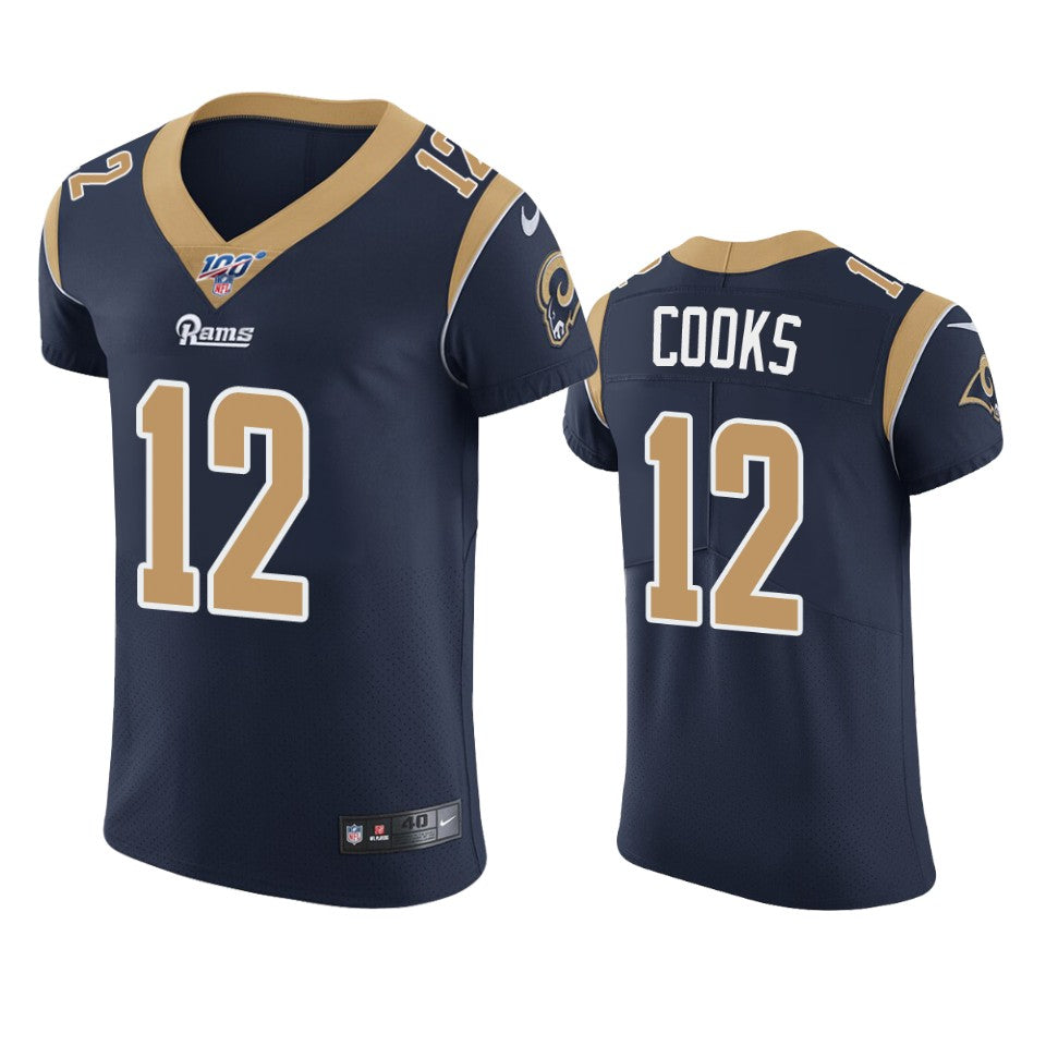 Los Angeles Rams Brandin Cooks Navy 100th Season Vapor Elite Jersey