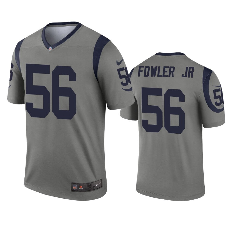 Los Angeles Rams Dante Fowler Jr Gray Inverted Legend Jersey