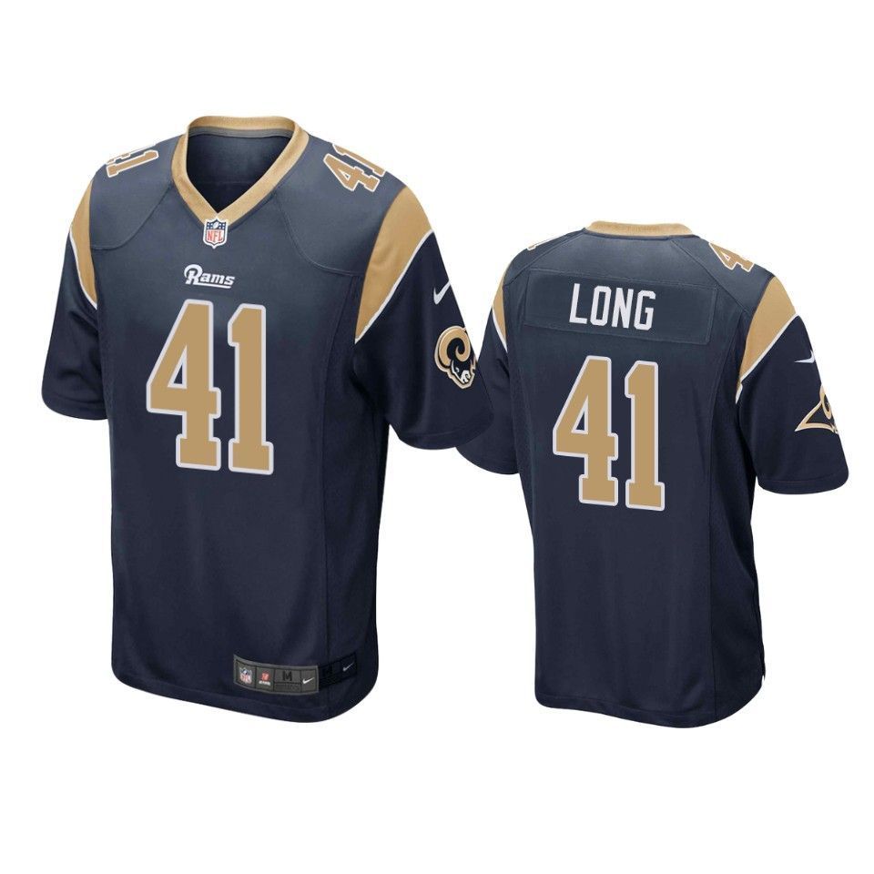 Los Angeles Rams David Long 2019 Nfl Draft Navy Game Jersey