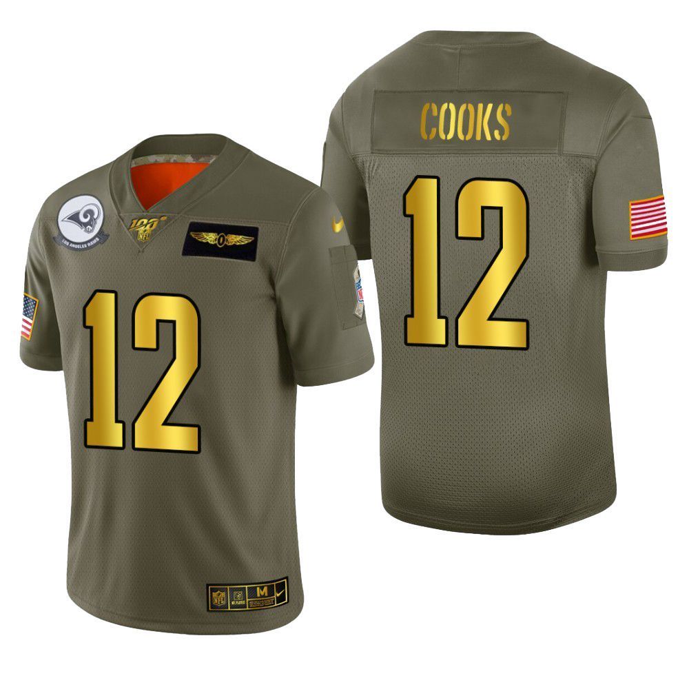 Los Angeles Rams In Cooks 2019 Salute To Service Nfl 100 Mens Jersey Metallic