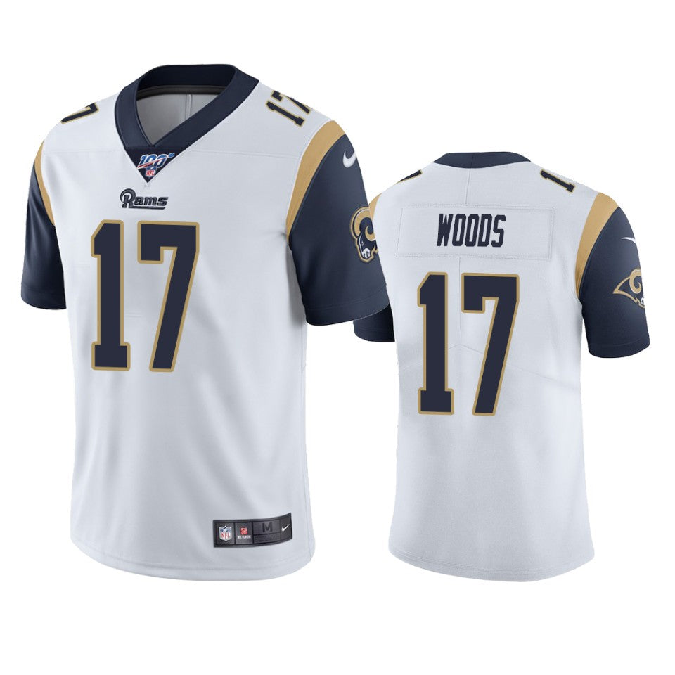 Los Angeles Rams Robert Woods White 100th Season Vapor Limited Jersey