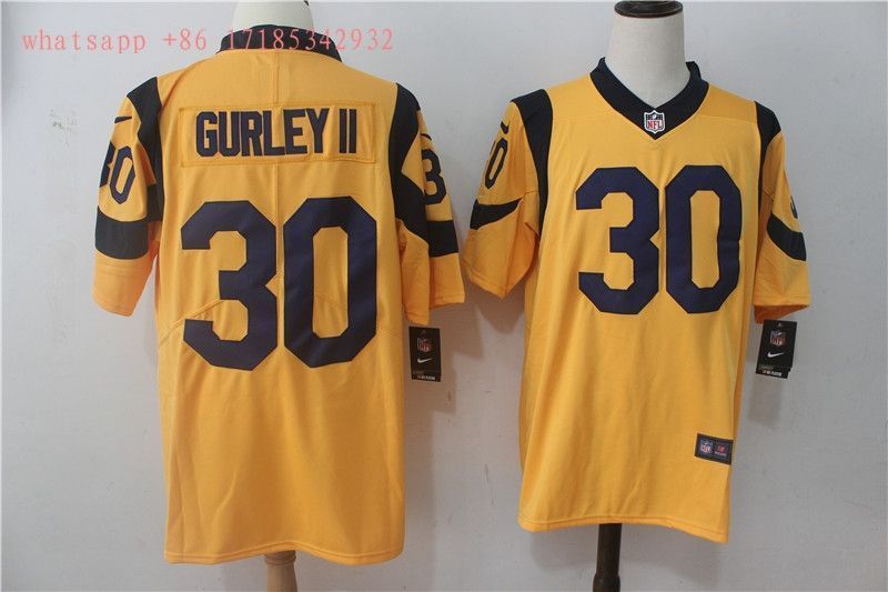 Los Angeles Rams Todd Gurley Ii 30 2020 Nfl Gold Jersey Jersey