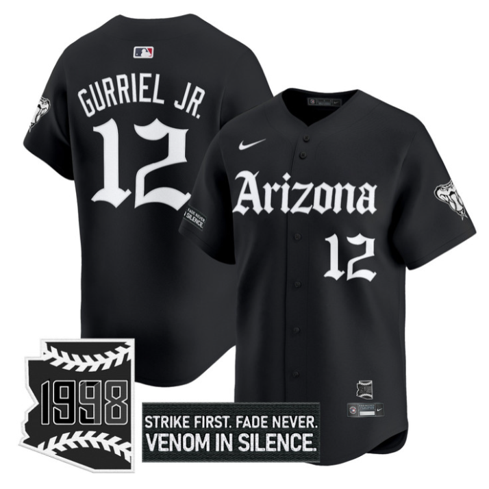 Lourdes Gurriel Jr Jersey #12 Arizona Diamondbacks Gothic Desert Fang