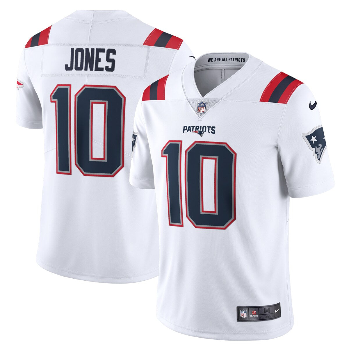 Mac Jones New England Patriots Nike Vapor Limited Jersey White