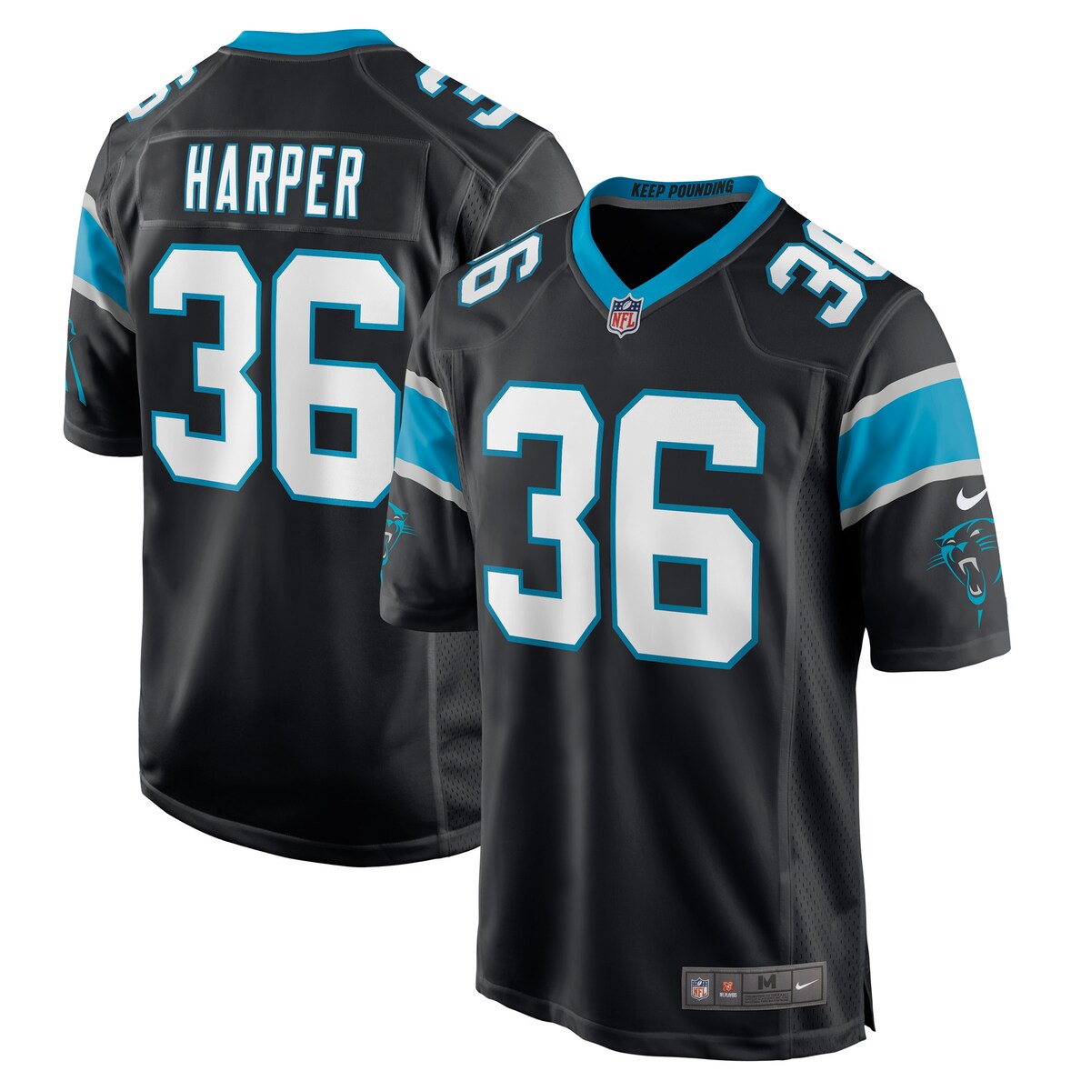 Madre Harper Carolina Panthers Nike Game Player Jersey Black