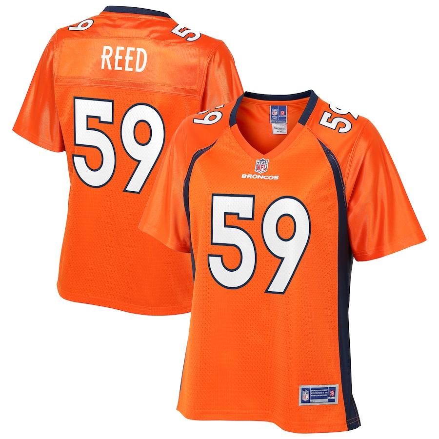 Malik Reed Denver Broncos Nfl Pro Line Womens Team Player Jersey Orange