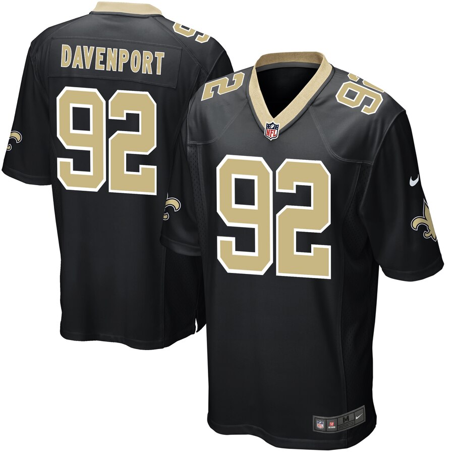 Marcus Davenport New Orleans Saints Nike Game Jersey Black