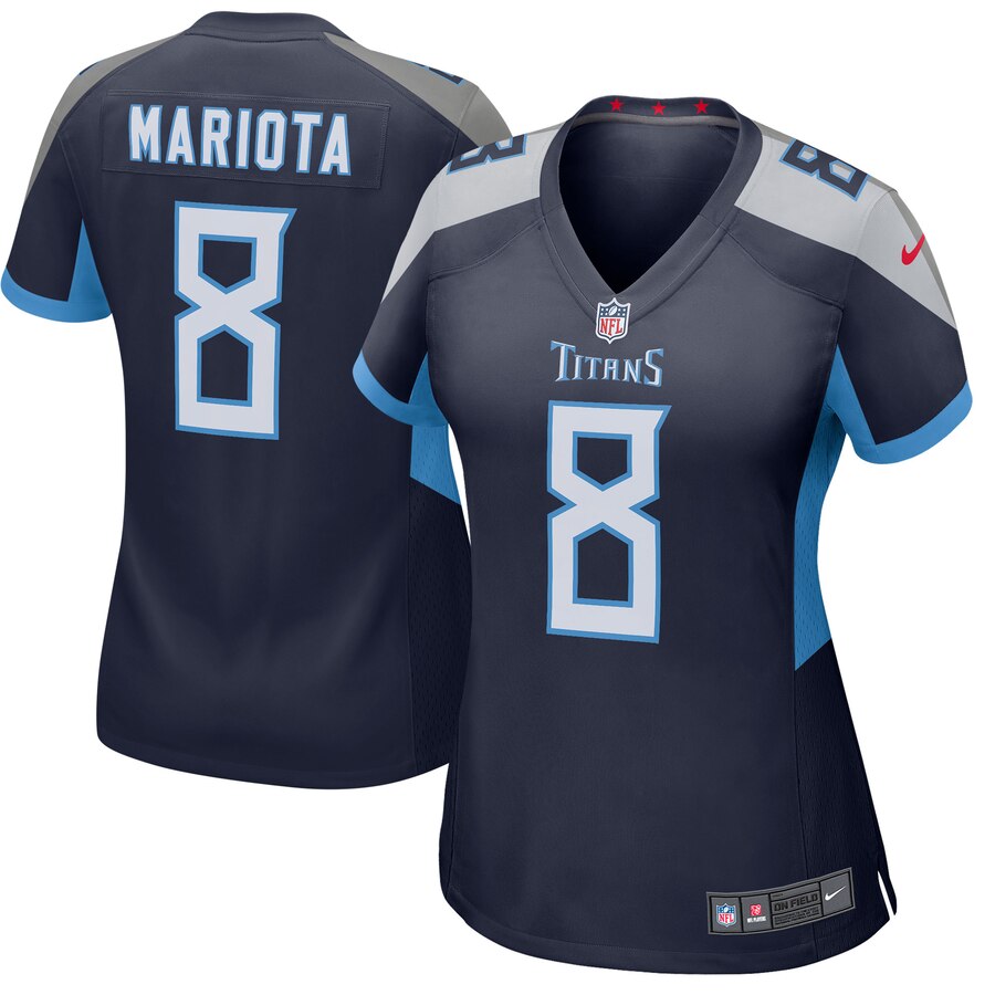 Marcus Mariota Tennessee Titans Nike Womens Player Game Jersey Navy