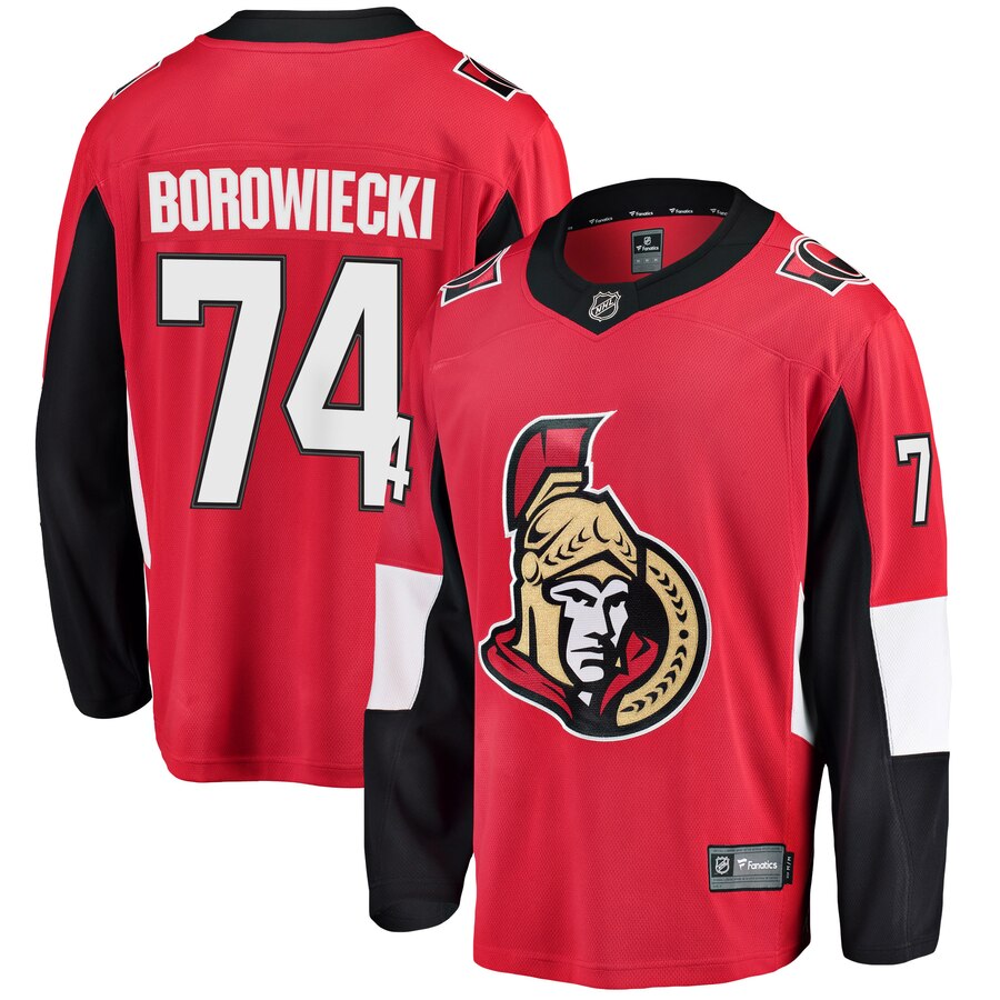 Mark Borowiecki Ottawa Senators Fanatics Branded Breakaway Player Jersey Red