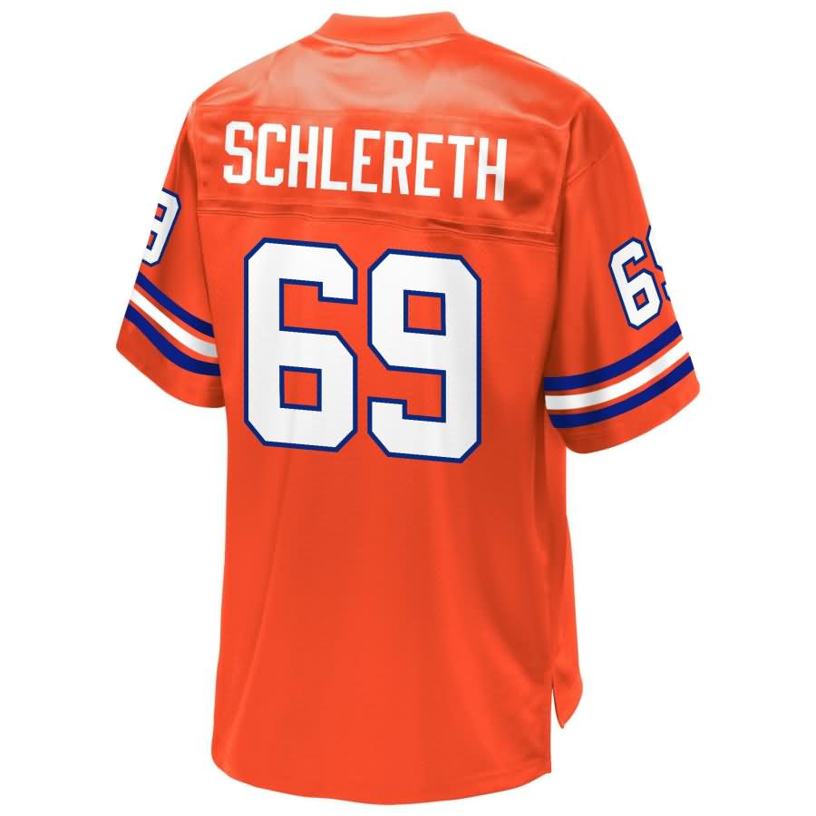 Mark Schlereth Denver Broncos Nfl Pro Line Retired Player Jersey Orange