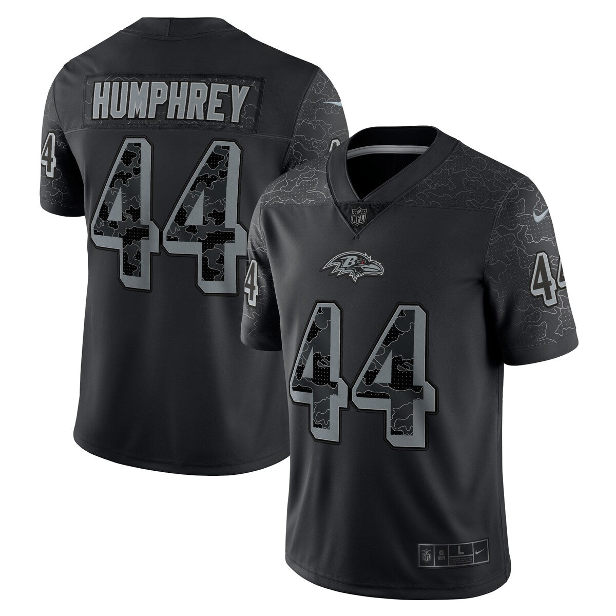 Marlon Humphrey Baltimore Ravens Nike Rflctv Limited Jersey Black