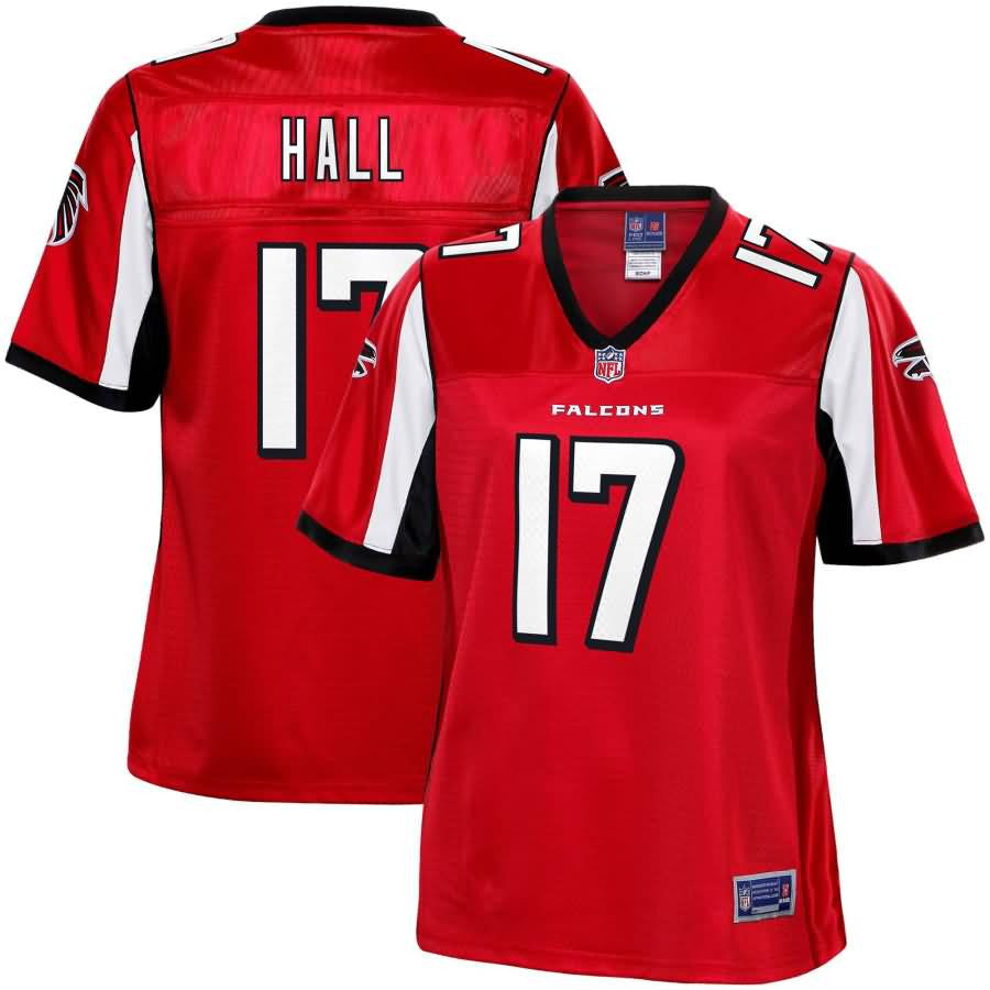 Marvin Hall Atlanta Falcons Nfl Pro Line Womens Team Color Player Jersey Red