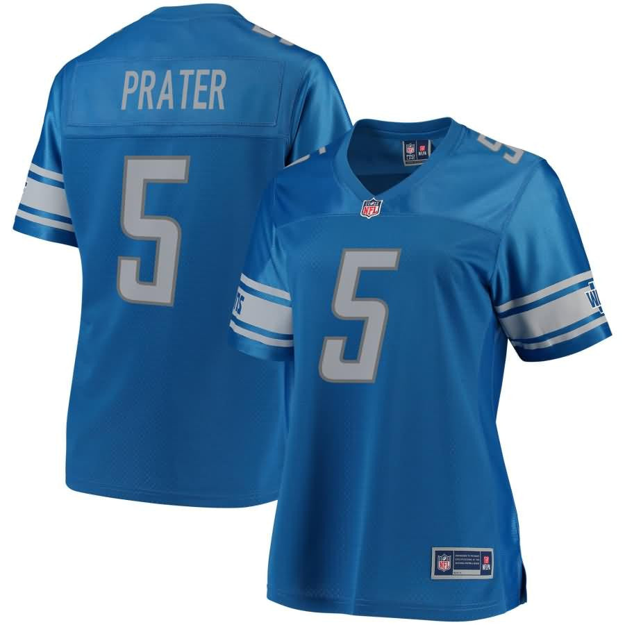 Matt Prater Detroit Lions Nfl Pro Line Womens Team Color Player Jersey Blue