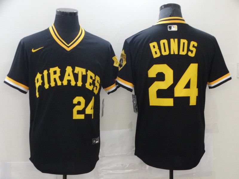 Men Pittsburgh Pirates 24 Bonds Black Game 2021 Nike Mlb Jersey