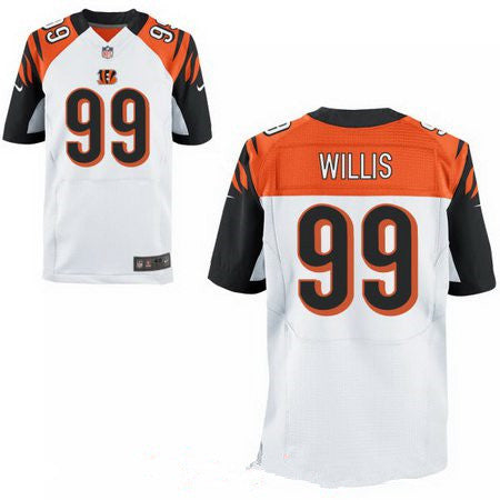 Mens 2017 Nfl Draft Cincinnati Bengals 99 Jordan Willis White Road Stitched Nfl Nike Elite Jersey