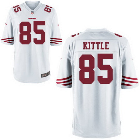 Mens 2017 Nfl Draft San Francisco 49ers 85 George Kittle White Road Stitched Nfl Nike Game Jersey