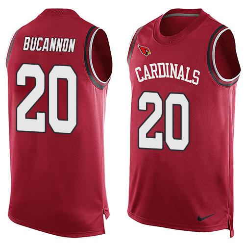 Mens Arizona Cardinals 20 Deone Bucannon Red Hot Pressing Player Name Number Nike Nfl Tank Top Jersey