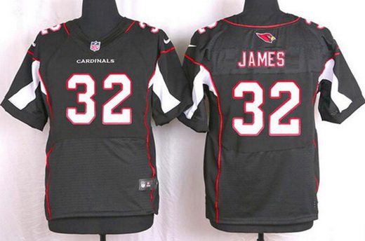 Mens Arizona Cardinals 32 Edgerrin James Black Retired Player Nfl Nike Elite Jersey