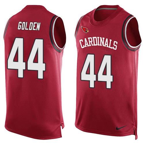 Mens Arizona Cardinals 44 Markus Golden Red Hot Pressing Player Name Number Nike Nfl Tank Top Jersey