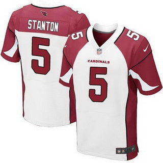 Mens Arizona Cardinals 5 Drew Stanton White Road Nfl Nike Elite Jersey