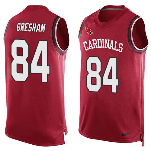 Mens Arizona Cardinals 84 Jermaine Gresham Red Hot Pressing Player Name Number Nike Nfl Tank Top Jersey