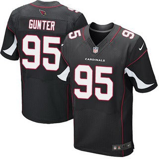 Mens Arizona Cardinals 95 Rodney Gunter Black Alternate Nfl Nike Elite Jersey