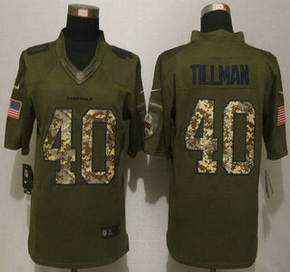 Mens Arizona Cardinals Jersey 40 Pat Tillman Green Salute To Service 2015 Nfl Nike Limited Jersey