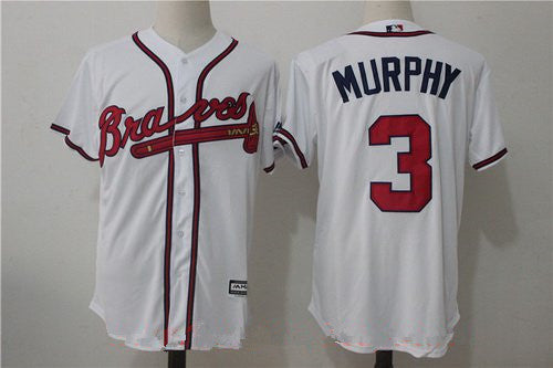 Mens Atlanta Braves 3 Dale Murphy Retired White Home Home Stitched Mlb Majestic Cool Base Jersey