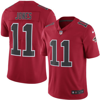 Mens Atlanta Falcons 11 Julio Jones Nike Red Color Rush Limited Jersey