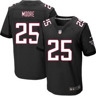 Mens Atlanta Falcons 25 William Moore Black Alternate Nfl Nike Elite Jersey