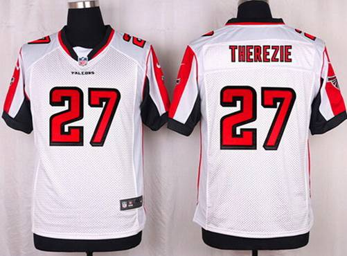 Mens Atlanta Falcons 27 Robenson Therezie White Road Nfl Nike Elite Jersey