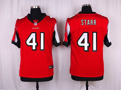 Mens Atlanta Falcons 41 Tyler Starr Red Team Color Nfl Nike Elite Jersey