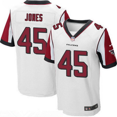 Mens Atlanta Falcons 45 Deion Jones White Road Stitched Nfl Nike Elite Jersey