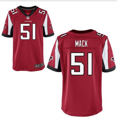 Mens Atlanta Falcons 51 Alex Mack Red Team Color Nfl Nike Elite Jersey