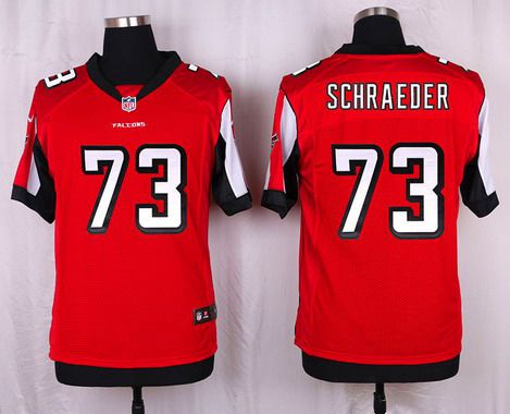 Mens Atlanta Falcons 73 Ryan Schraeder Red Team Color Nfl Nike Elite Jersey