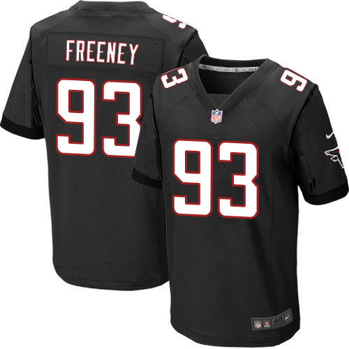 Mens Atlanta Falcons 93 Dwight Freeney Black Alternate Stitched Nfl Nike Elite Jersey