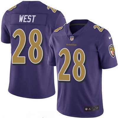 Mens Baltimore Ravens 28 Terrance West Purple 2016 Color Rush Stitched Nfl Nike Limited Jersey