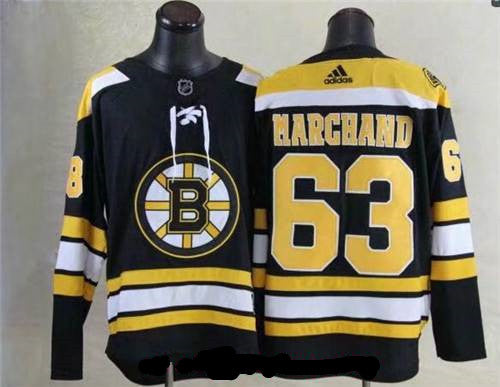 Mens Boston Bruins 63 Brad Marchand Black 2017 2018 Adidas Hockey Stitched Nhl Jersey