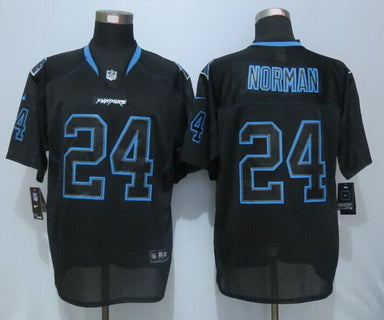 Mens Carolina Panthers 24 Josh Norman Lights Out Black Nfl Nike Elite Jersey